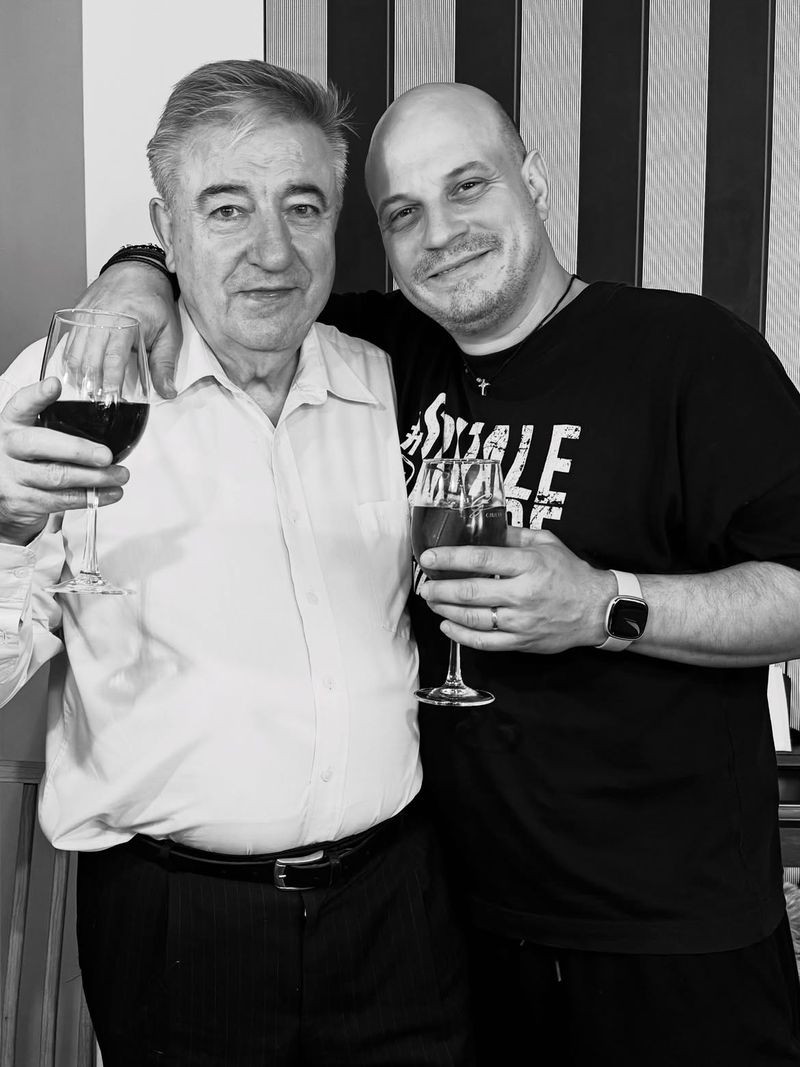 Vlad Huidu și tatăl ei