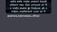 Mesajul Adrianei Bahmuțeanu