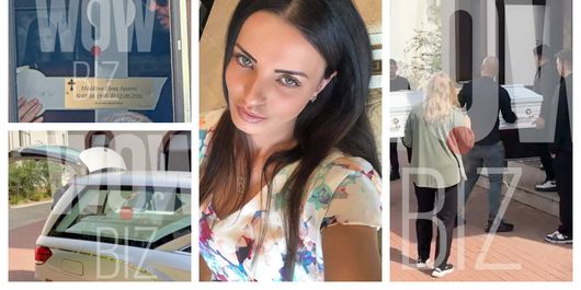 FOTO Primele imagini cu trupul neînsuflețit al Mădălinei Apostol. Apropiații sunt răpuși de durere lângă sicriul femeii
