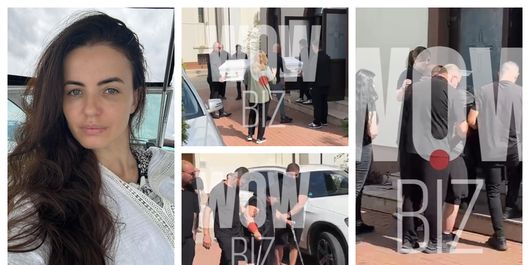 FOTO Imaginile durerii cu mama Mădălinei Apostol în cârje. Femeia a ajuns lângă sicriul fiicei sale