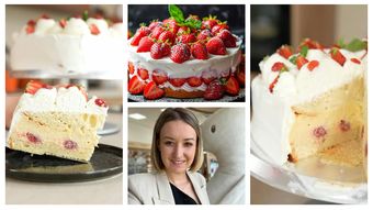 Tort cu cremă de vanilie, inserție de căpșuni și frișcă, desertul pregătit de Roxana Blenche: “Credeți-mă pe cuvânt, este delicios!”