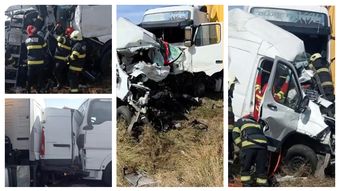 Două femei au murit într-un microbuz, strivit între două TIR-uri! Anunțul de ultimă oră al autorităților