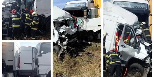 Două femei au murit într-un microbuz, strivit între două TIR-uri! Anunțul de ultimă oră al autorităților