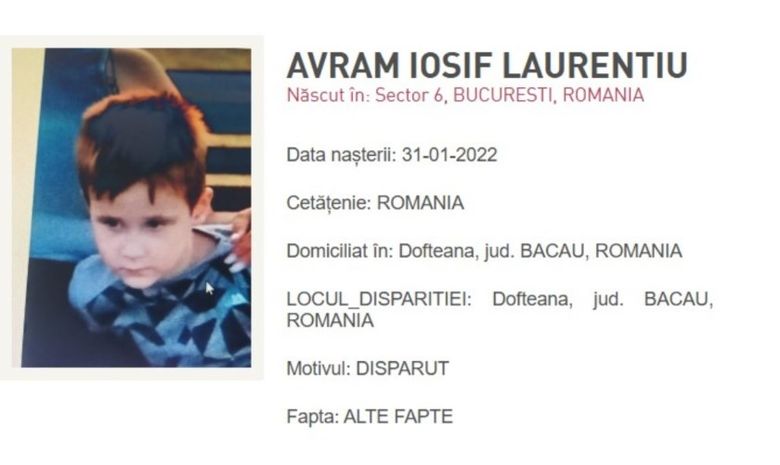 Iosif - copil dispărut