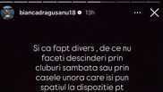 Bianca Drăgușanu mesaj