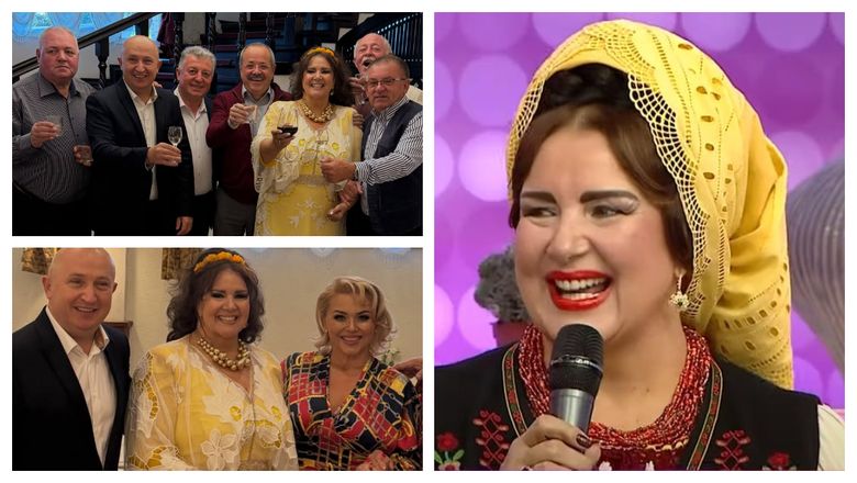 Ce ținută a ales Daniela Condurache pentru aniversarea de 70 de ani. Interpreta, înconjurată de nume mari din muzica populară: “O familie!”
