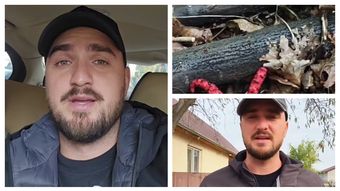Ce a găsit unul din gemenii Graur în spatele casei. Acesta a filmat totul și a cerut ajutorul urmăritorilor: “Mă întreb ce se poate face cu ea.”
