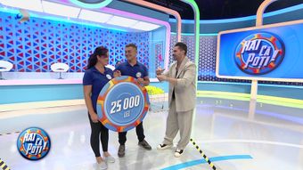 Andreea și Petru au câștigat aseară premiul de 25.000 de lei la „Hai că poți!” „Eu am venit să câștig, el să se distreze!”