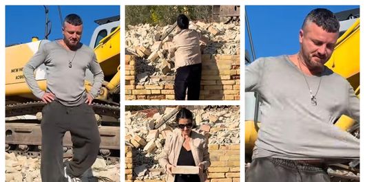 Tavi Clonda și Gabriela Cristea, din nou la casa din Italia. Ce veste au primit după ce construcția a fost demolată: “Să vedem dacă ne iese.”
