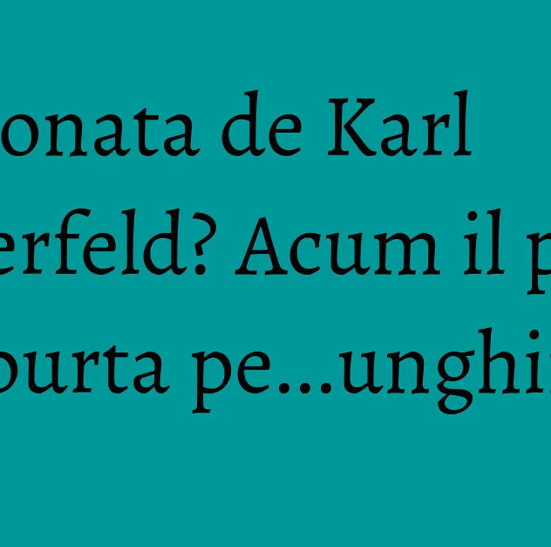 Pasionata de Karl Lagerfeld? Acum il poti purta pe...unghii! Pasionata de Karl Lagerfeld? Acum il poti purta pe...unghii!
