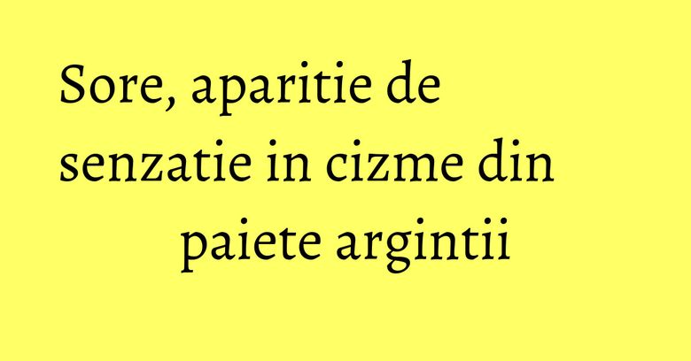 Sore, aparitie de senzatie in cizme din paiete argintii Sore, aparitie de senzatie in cizme din paiete argintii