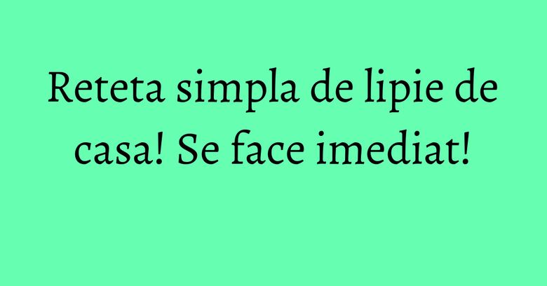 Reteta simpla de lipie de casa! Se face imediat! Reteta simpla de lipie de casa! Se face imediat!