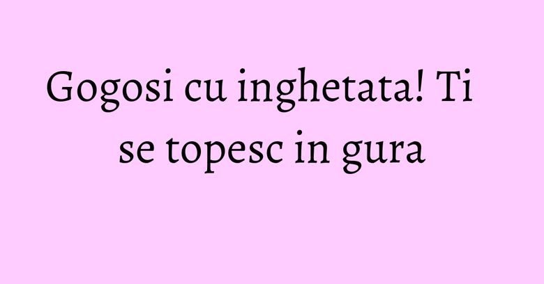 Gogosi cu inghetata! Ti se topesc in gura Gogosi cu inghetata! Ti se topesc in gura
