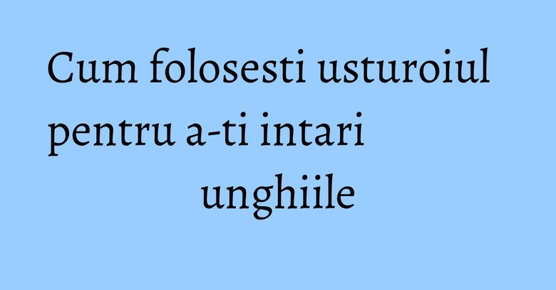 Cum folosesti usturoiul pentru a-ti intari unghiile