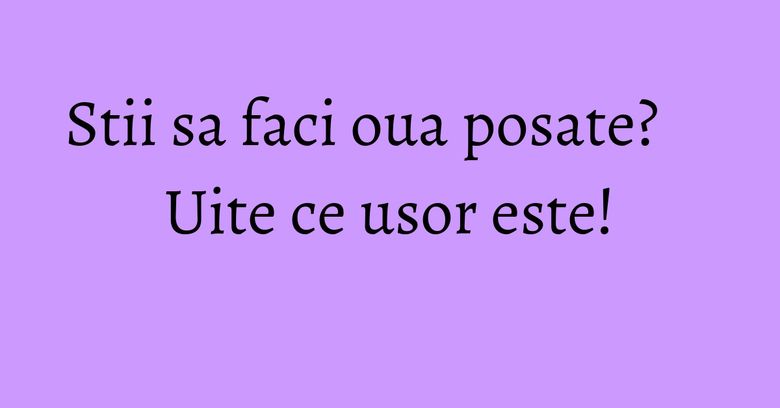 Stii sa faci oua posate? Uite ce usor este!
