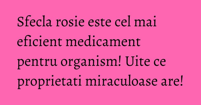 Sfecla rosie este cel mai eficient medicament pentru organism! Uite ce proprietati miraculoase are! Sfecla rosie este cel mai eficient medicament pentru organism! Uite ce proprietati miraculoase are!