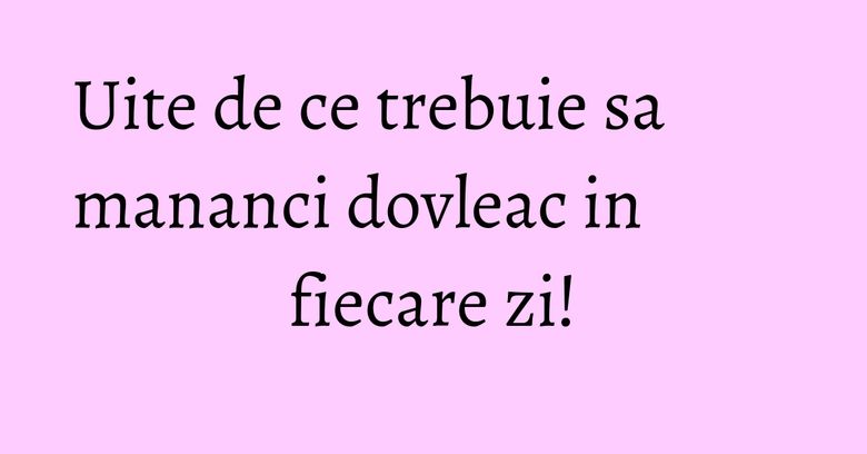 Uite de ce trebuie sa mananci dovleac in fiecare zi! Uite de ce trebuie sa mananci dovleac in fiecare zi!