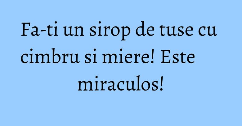 Fa-ti un sirop de tuse cu cimbru si miere! Este miraculos! Fa-ti un sirop de tuse cu cimbru si miere! Este miraculos!