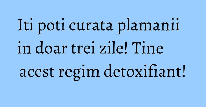 Iti poti curata plamanii in doar trei zile! Tine acest regim detoxifiant! Iti poti curata plamanii in doar trei zile! Tine acest regim detoxifiant!
