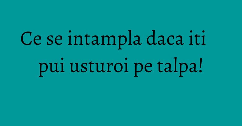 Ce se intampla daca iti pui usturoi pe talpa! Ce se intampla daca iti pui usturoi pe talpa!