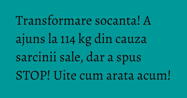 Transformare socanta! A ajuns la 114 kg din cauza sarcinii sale, dar a spus STOP! Uite cum arata acum! Transformare socanta! A ajuns la 114 kg din cauza sarcinii sale, dar a spus STOP! Uite cum arata acum!