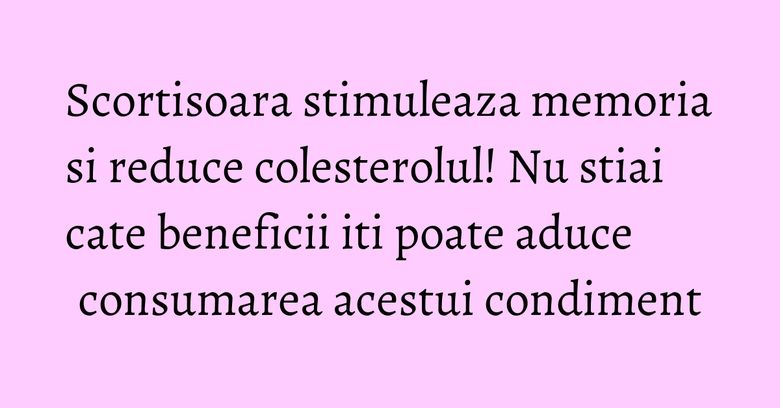 Scortisoara stimuleaza memoria si reduce colesterolul! Nu stiai cate beneficii iti poate aduce consumarea acestui condiment Scortisoara stimuleaza memoria si reduce colesterolul! Nu stiai cate beneficii iti poate aduce consumarea acestui condiment