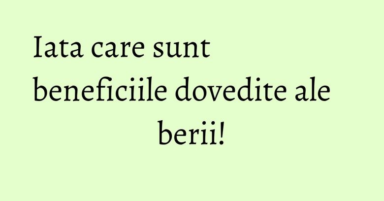 Iata care sunt beneficiile dovedite ale berii!