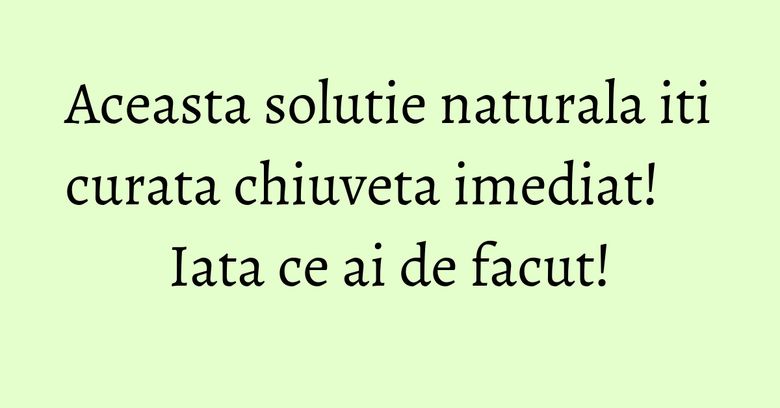 Aceasta solutie naturala iti curata chiuveta imediat! Iata ce ai de facut! Aceasta solutie naturala iti curata chiuveta imediat! Iata ce ai de facut!