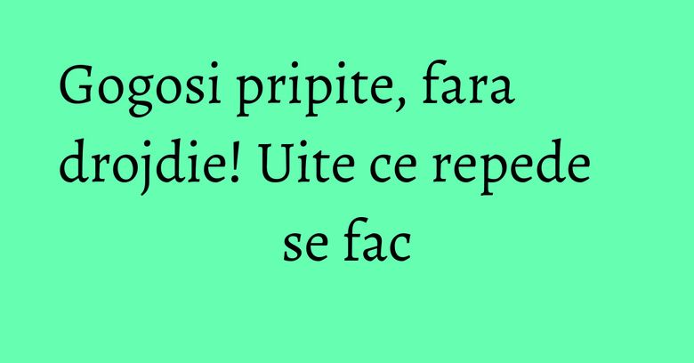 Gogosi pripite, fara drojdie! Uite ce repede se fac
