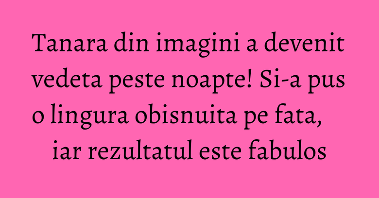 Tanara din imagini a devenit vedeta peste noapte! Si-a pus o lingura obisnuita pe fata, iar rezultatul este fabulos