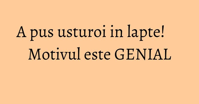 A pus usturoi in lapte! Motivul este GENIAL A pus usturoi in lapte! Motivul este GENIAL