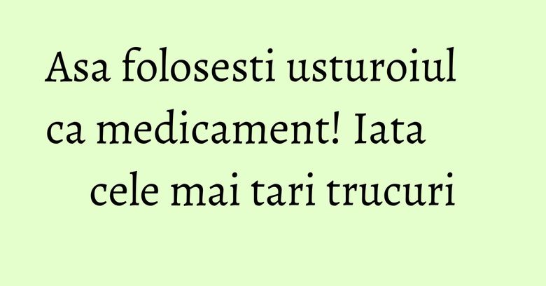 Asa folosesti usturoiul ca medicament! Iata cele mai tari trucuri