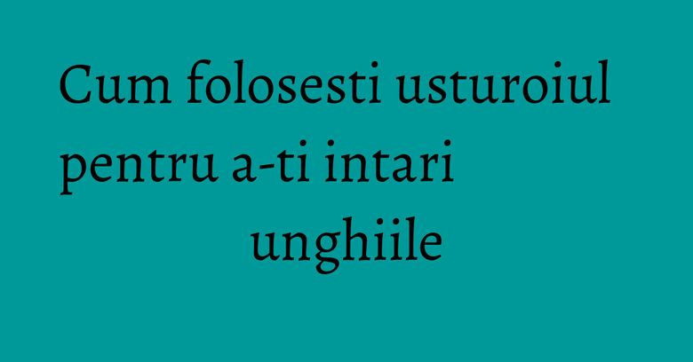 Cum folosesti usturoiul pentru a-ti intari unghiile Cum folosesti usturoiul pentru a-ti intari unghiile