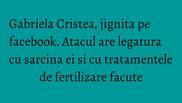 Gabriela Cristea are o fetita superba in varsta de patru luni