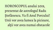 horoscop radu stefanescu