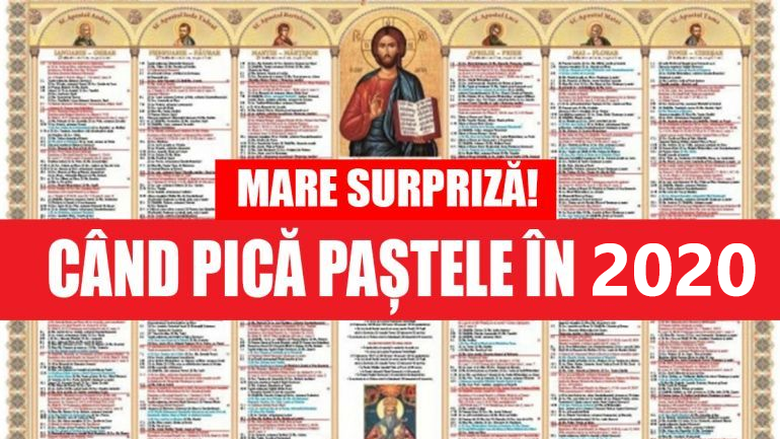 Paşte 2020: când pică Paştele în 2020, data a fost stabilită Paşte 2020: când pică Paştele în 2020, data a fost stabilită