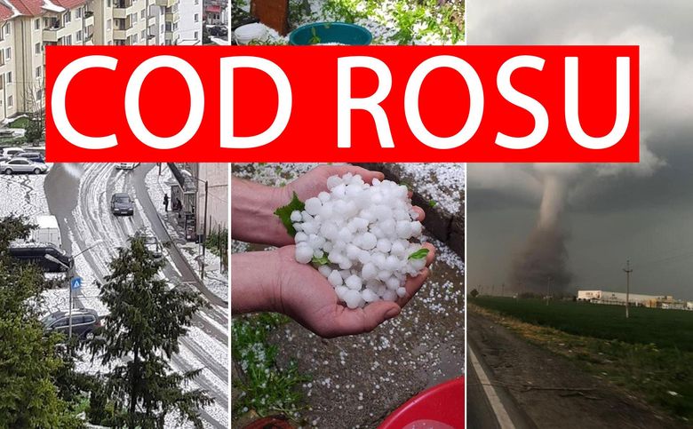 Cod roșu de furtună și grindină! Avertizarea de ultimă oră a meteorologilor