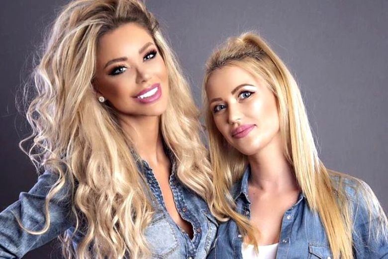 Bianca Drăgușanu și sora sa Bianca Drăgușanu și sora sa