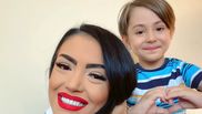 Andreea Mantea și fiul ei