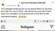 elena ionescu, gest, revoltător, survivor românia, finala