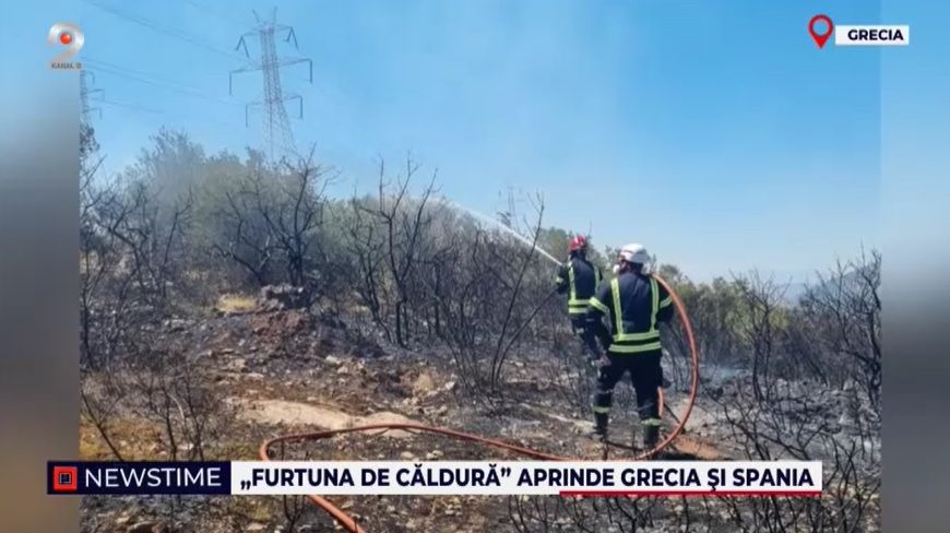 incendii, canicula europa, grecia si spania