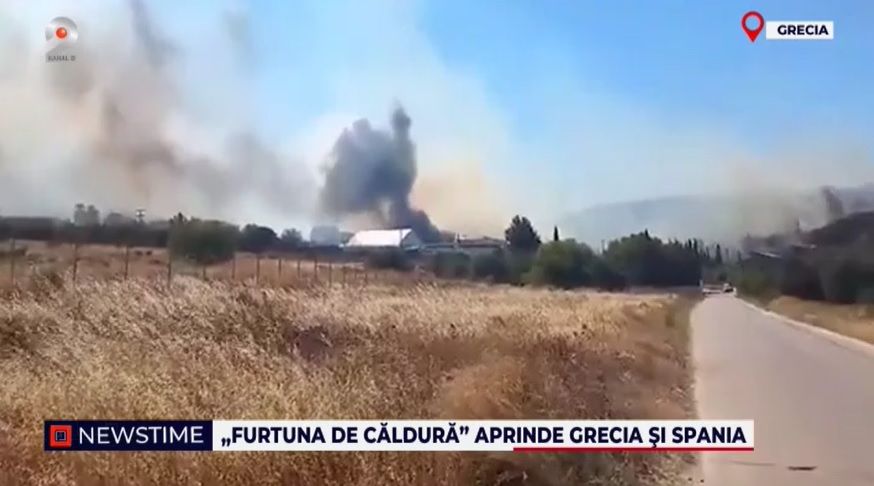 incendii, canicula europa, grecia si spania