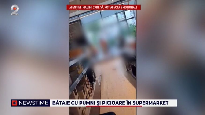 bataie supermarket, bucuresti, imagini socante