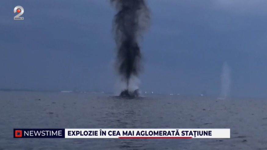explozie costinesti, mina razboi, marea neagra, litoral, turisti speriati
