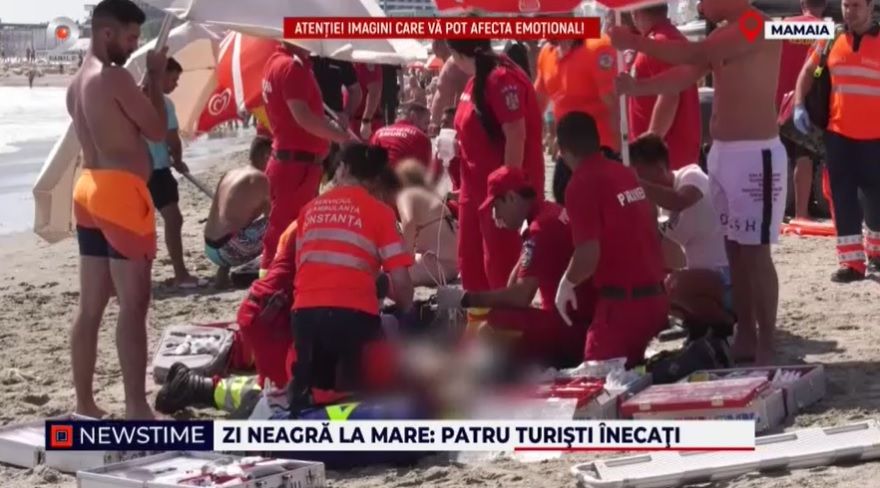 salvamari, litoral romanesc, turisti, oameni inecat, steag rosu