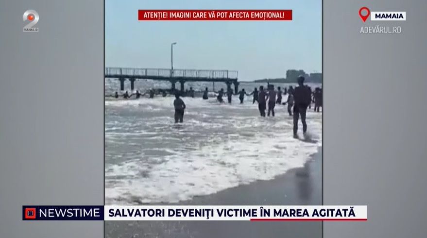 mamaia, turisti inecati, tragedie, lant uman, marea neagra