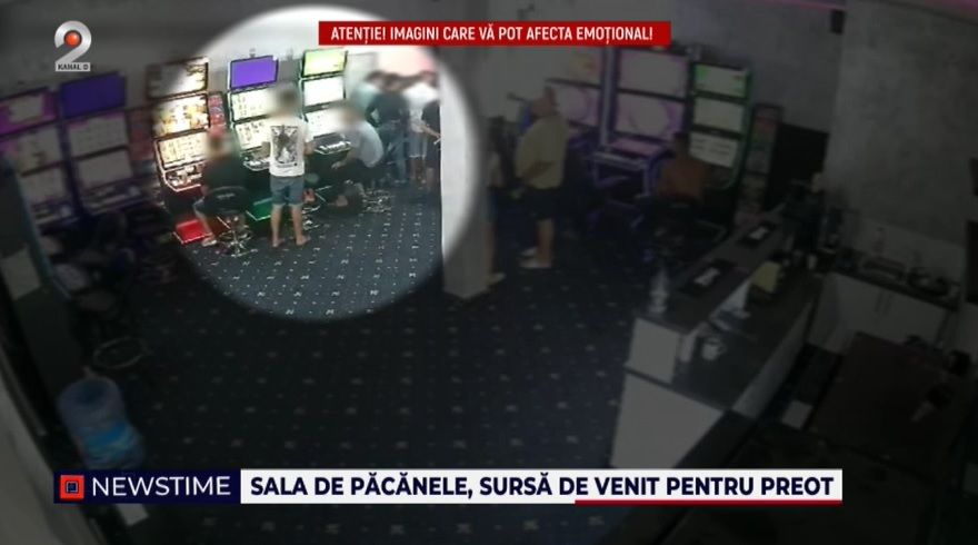 pacanele, valcea, jocuri de noroc, preot