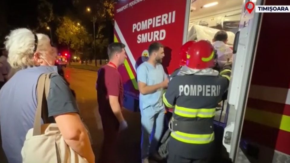 spital de copii, spital evacuat, timisoara, pompieri 