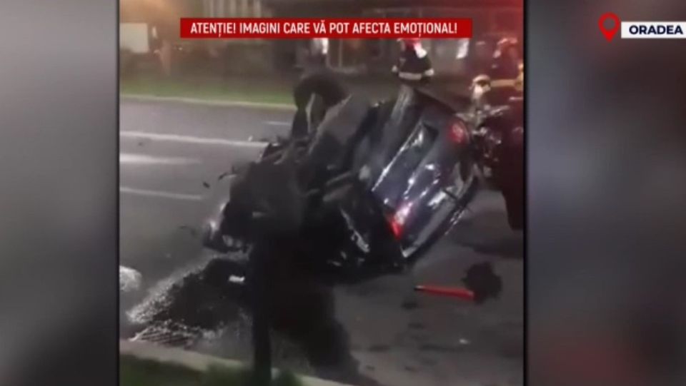 accident oradea, tanar ranit 