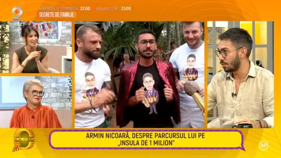 armin nicoara, insula de 1 milion, follow us, ilinca vandici 